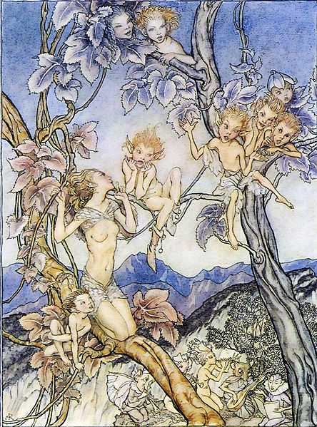 Fairy Song, Arthur Rackham's Illustrations for A Midsummer Night's Dream