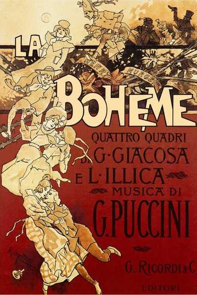 Adolfo Hohenstein's 1896 poster for La bohème