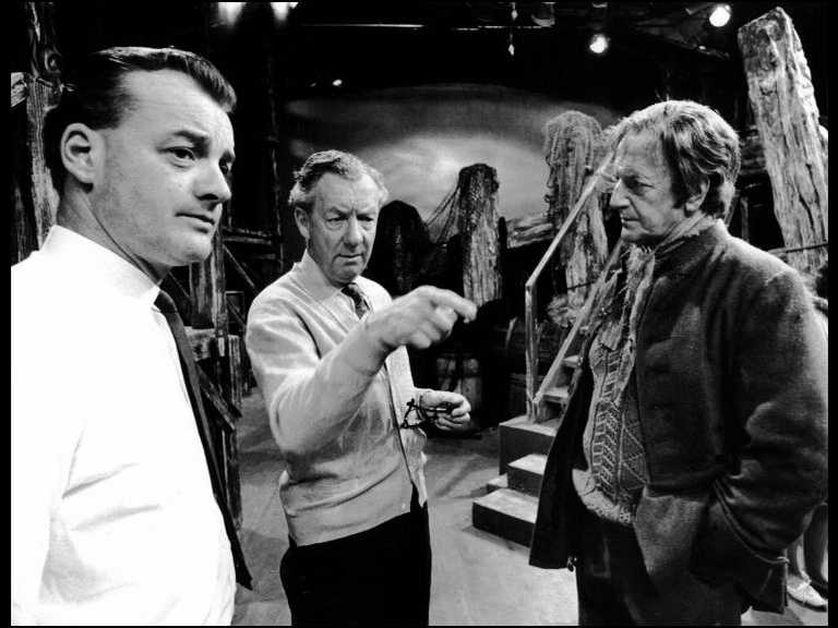 Britten and Pears preparing the BBC film of Peter Grimes